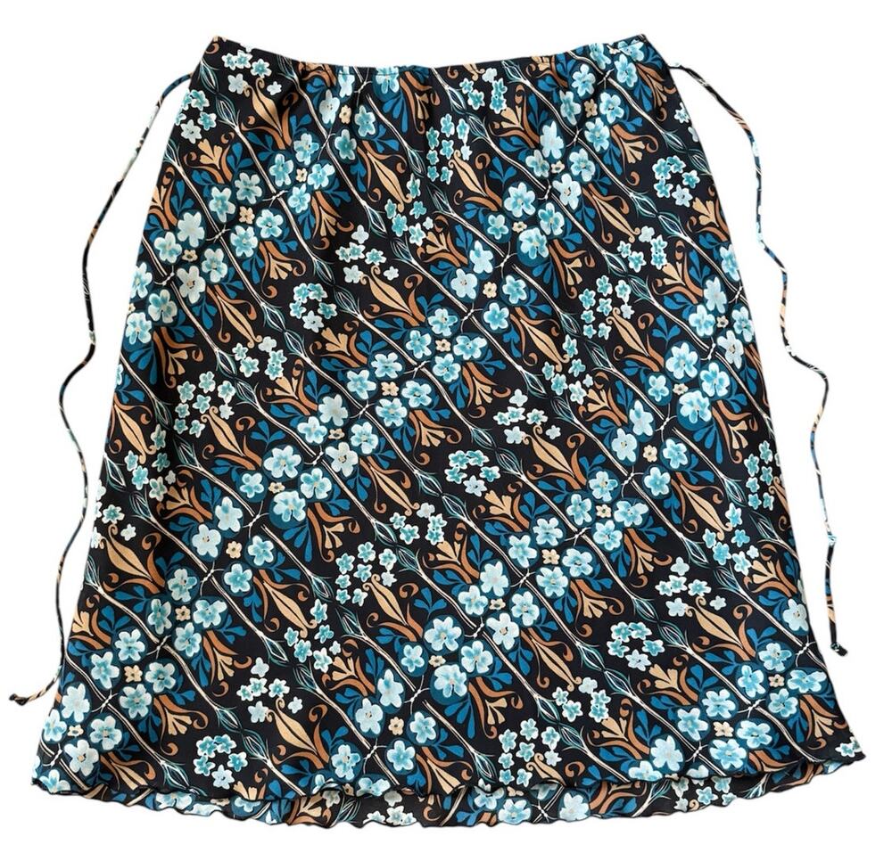 Vintage 90s Y2K Floral Skirt Fairy Grunge Whimsigoth Indie Artsy Boho Quirky